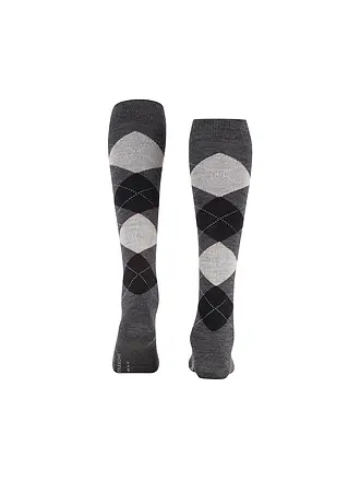 BURLINGTON | Chaussettes hautes pour femmes MARYLEBONE 36-41 | grau